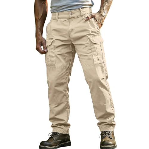 Pantalon cargo léger homme avec jambe droite pour éviter la chaleur