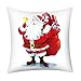 Produktbild Goosuny Kissenhülle Weihnachten Decor Kissenbezug Winter Dekokissen Weihnachtsmann Kissenbezüge Für Sofa Auto 45X45 cm