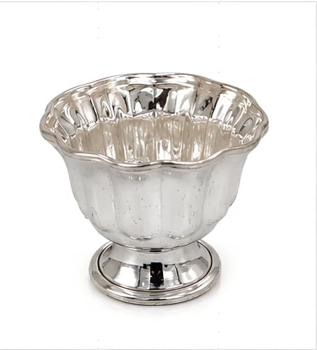 Image of BLeaf German Silver Lotus Kumkum Cup (5 cm Dia x 4 cm H, 35g)