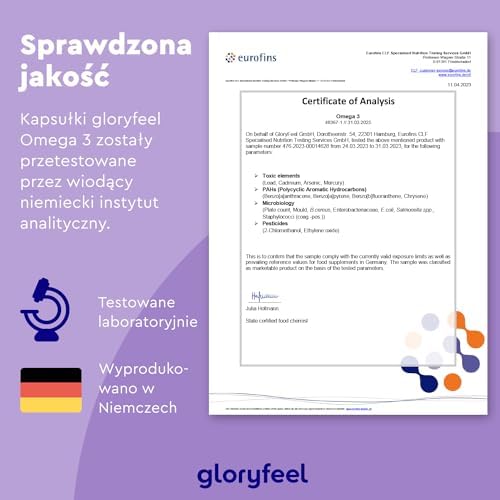 Omega 3-400 kapsułek - 1000 mg oleju rybnego w 1 kapsułce - Wysoka dawka kwasów tłuszczowych EPA i DHA- Zrównoważony połów ryb - Testowane laboratoryjnie - Wyprodukowano w DE bez dodatków