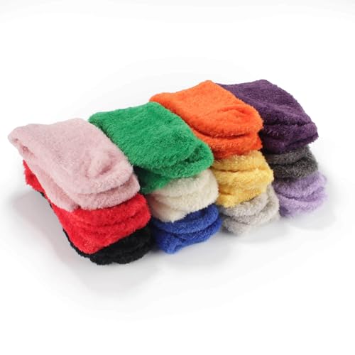 Image of BambooMN Women's Super Soft and Cozy Feather Light Fuzzy Socks - Multiple Color Options - Two Sizes - Value Packs