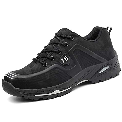 Aizeroth-UK Unisex Hombre Zapatillas de Seguridad con Punta de Acero Antideslizante S3 Zapatos de Trabajo Comodas Calzado de Trabajo Deportivos Botas de Protección Industria Construcción