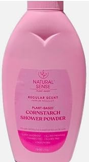 Natural Sense Plant-Based Cornstarch Dusting Powder (Regular Scent) - 10 Ounce - Moisture Control & Chafing Prevention Pack-3