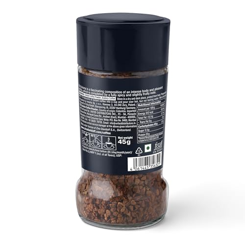 Image of Davidoff Coffee Rich Aroma, 45g | 100% Arabica Beans | 10 /12 Intensity | Granules, Glass Bottle | 45g