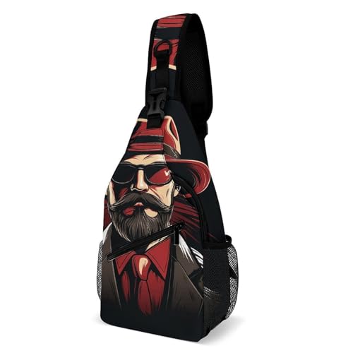 Bolso cruzado Black Beard para senderismo y uso casual