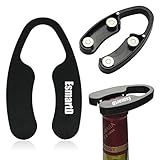 EsmartD 2 pcs / Set Premium Magnetic Wine Foil Cutter - Speed Easy Switchblade Wedding Caps Cutter Remover Open Bottle Opener Accessory - Gift for Wine Lovers