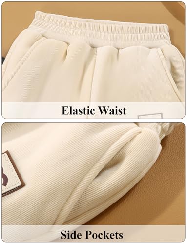 Happy Cherry Toddler Kid Casual Fleece Lined Jogger Pants Winter Warm Regular Fit Sweatpants 1-12Y3