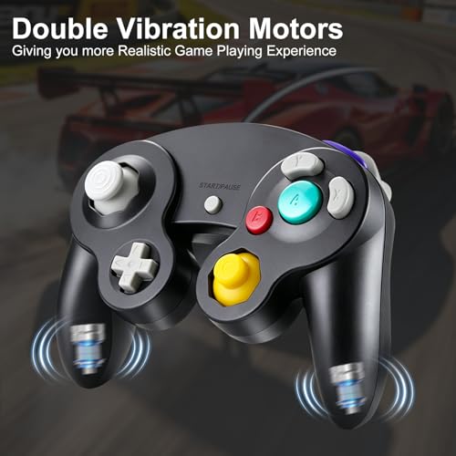 Gamecube Wired Controller,2 Pack Wired Controller for Gamecube,Black by ADHJIE - Image 4