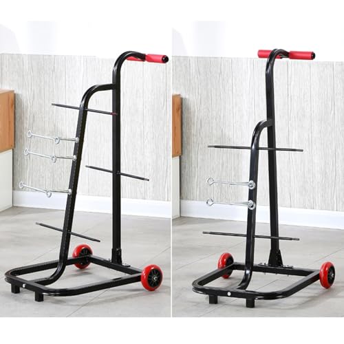 Support de bobine robuste – Organisateur de câbles autoportant avec une capacité de 136 kg pour solutions de stockage de fils électriques, industriels et de vente au détail
