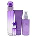Perry Ellis 360 Purple Women 3.4oz EDP Spray, 7.5ml EDP Mini Spray, 4oz Body Mist, 3oz Shower Gel 4 Pc Gift Set