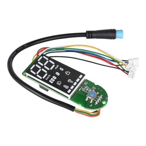 Zilimontt Placa de circuito 1S para Xiaomi para scooter eléctrico Mi 1S - Panel de control de repuesto con pantalla de estado, carcasa de plástico, PCB verde, compatible con Xiaomi 1S (negro)