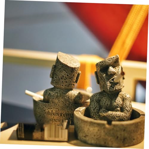 Cendrier pierre Moai résine incassable fini les cendriers brisés - 6