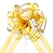 EDATOFLY 10 Pezzi Coccarde Fiocco per Fiocchi Matrimonio, Fiocchi Matrimonio Grandi Fiocchi Regalo Archi da Regalo per Mazzi di Cesti per Auto per Feste di Natale e Matrimoni Fioristi (Dorato)