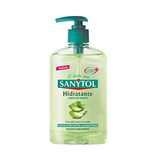 Sanytol con Protección Total Contra Agentes Externos, Jabón de Manos Hidratante, Aloe Vera, 250 Ml