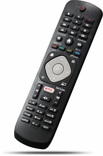Universelle Ersatz Fernbedienung Kompatibel mit Alle Philips Smart TV Fernseher
