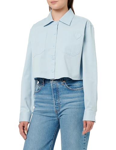 Hugo Mujer Edia_b Blouse, 452light/Pastel Blue, 44