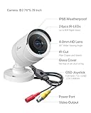 Loocam 1080p Security Camera 4-in-1 CCTV Bullet Wired CCTV Cameras, AHD/TVI/CVI/CVBS, IP66 Weatherproof for Indoor/Outdoor Use Analog Home Surveillance Video DVR System, 80ft Clear IR Night Vision - Image 9