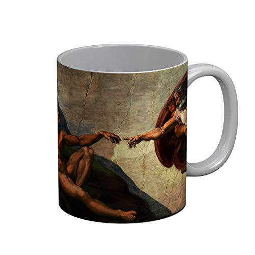 Fabulous Mug Céramique Michel-Ange La Création d'Adam Fresque Vatican