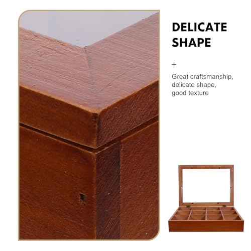 Vitrine de bureau en bois pour mini-collections à domicile - 3
