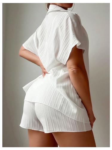 SHENHE Women's Two Piece Swim Cover Up Set Open Front Kimono and Shorts Set Beach Outfits2