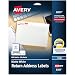 Avery Matte White Color Printing Labels for Inkjet Printers, 0.75 x 2.25 Inch, Pack of 600 (8257)