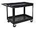 LUXOR XLC11-B two shelf heavy-duty utility cart