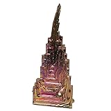 Gatuida 2pcs Natural Bismuth Crystal Mineral Specimen for Home Decoration and Education Metal Crystal Teaching Prop Unique Geological Collectible for Science Enthusiasts