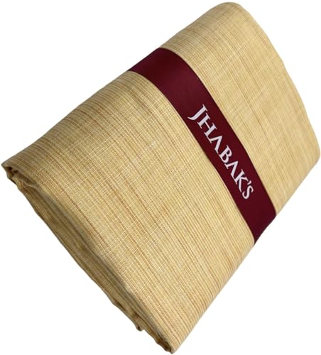 Image of JHABAK'S Unstitched Cotton Blend Solid Shirt & Trouser Fabric - 2.25 m Shirt Cloth - 1.20 m Pant Piece