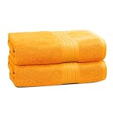 BHT Towels - 100% Cotton Thick & Large 600 GSM Bath Towel - Set of 2 Bath Towels - Genuine Ringspun,
