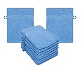 Contenido de envío: 10 manoplas de baño de tejido de rizo tamaño 16x21 cm