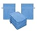 Produktbild Betz 10er Pack Waschhandschuhe Waschlappen Größe 16x21 cm Kordelaufhänger 100% Baumwolle Premium Farbe hellblau