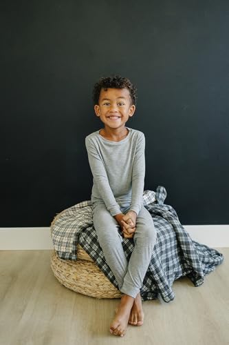 Image of Mebie Baby Vintage Plaid and Navy Plaid Muslin Cotton Quilt, Soft Swaddle Blankets for Girls and Boys, Newborns to Toddler, 47 inchx47 inch