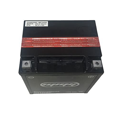 MMG YIX30L-BS Battery 12v 400 CCA for Utility Vehicles UTV Polaris Ranger 4x4 6x6 400 425 500 570 700
