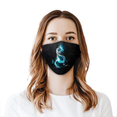 Blue dragon Face Shield Mouthcloth Face Scarf Mask Men Women Washable Anti-Dust Unisex