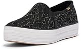Keds Triple Decker Slip on, Zapatillas Mujer, Encaje Negro, 41 EU