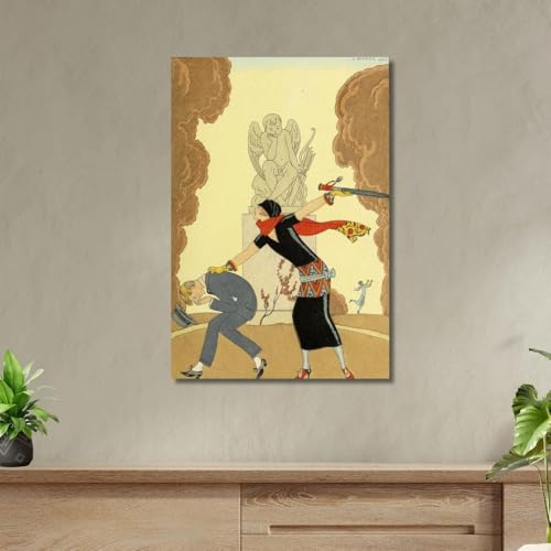 Tableau imprimé sur toile grand format George Barbier gbb46 130x90 - 4