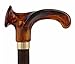 Produktbild Gehstock, Spazierstock anatomischer Griff für die rechte Hand in Bernstein Optik, Gehhilfe