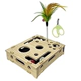 Versatile negli usi: la scatola per lime per unghie per gatti supporta comportamenti naturali di graffio offrendo stesso un vantaggio funzionale per la manutenzione degli artigli, fungendo da scelta ideale per i gatti che amano giocare e resistere ai tagliacapelli convenzionali, garantendo una sessione di toelettatura senza stress in un ambiente domestico