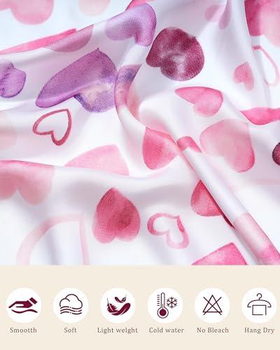 Secroma 27” Silk Head Scarves for Women -3Pcs Printed Like Satin Head Scarf for Women, Silk Bandana Scarf for Sleeping — view 6