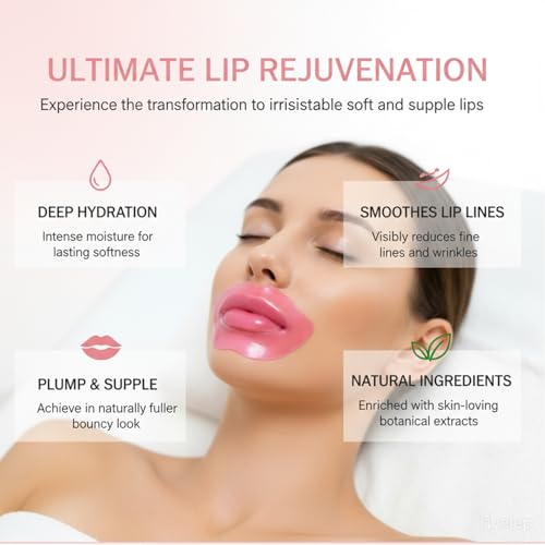 Eakroo 30 Pairs Lip Sleeping Mask Set, Bridesmaid Gifts, Bachelorette Party Favors, Anti Wrinkle Patches for Lip, Chapstick Bulk, Bulk Gifts, Teacher Appreciation Gifts