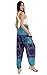 Joob Joob Boho Pants for Women - Hippie Harem Pants Women - Womens Yoga Pants – Comfy Bohemian Flowy Hippie Clothes - Blue Medium