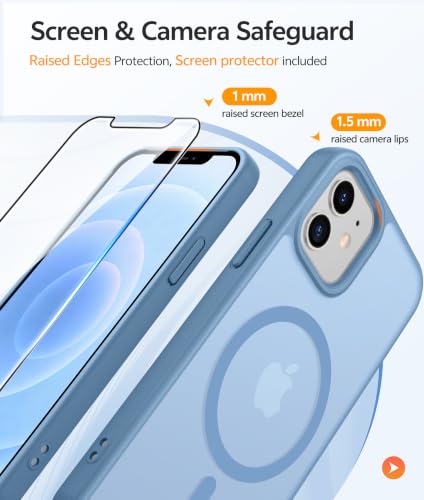 Image of FNTCASE for iPhone 12 / 12 Pro Case, with Screen Protector, Fit for Magsafe