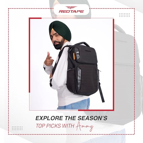 Image of Red Tape 16 Inch Laptop Backpack for Men & Women | Detailed Organiser, Large Compartments, Ideal Bag for Office & Business Travel