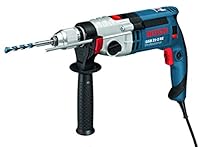Bosch Professional Corded Impact Drill GSB 21-2 (240V, 1.100W, incl. Auxiliary Handle, Depth Stop 210 mm, Keyless Chuck 13 mm, Carrying Case)