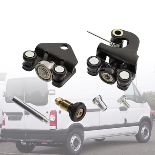 Guía de rodillo coche y bisagras rueda guía puerta corredera 7700352379 compatible con Master 2003-2009 3