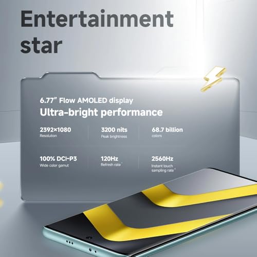 XIAOMI Poco M8 5G Smartphone, 8+512 GB, Schwarz | 16,7 cm (6,77 Zoll), AMOLED FIow Display, Snapdragon 6 Gen 3, 5520 mAh Akku, Ladegerät enthalten – Bild 3