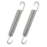 2 Stück Auspufffeder Motorrad Edelstahl Feder für Auspuff, 80mm Universal