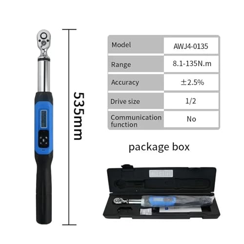POAHNCU Digital Display Torque Meter, Economic Torque Wrench 1/2 Double Bidirectional Ratchet Head Digital Torque Wrench High Accuracy 2% Hand Tools,Bicycle Car Repairing Tool - Image 2