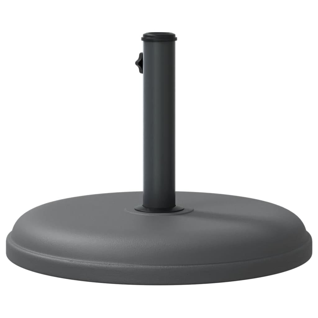 Stojak na parasol przeciwsłoneczny, 15 kg, z betonowym cokołem z tworzywa sztucznego, okrągły, kompatybilny z masztem Ø 32/35/38 mm, stabilny uchwyt na balkon, taras, do ogrodu, odporna na