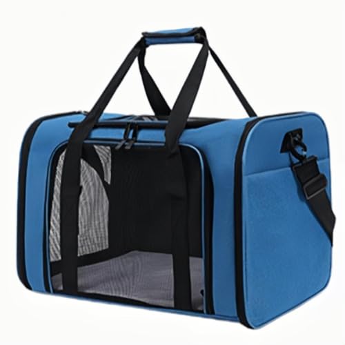 Jingshihaisu ペットショルダーバッグ 丈夫で長持ちする 折りたたみ可能 ガス透過性 オックスフォード布 小型犬 中型犬 ネコ匹 外出用 旅行用 避難用 マルチカラーオプション (C,M)